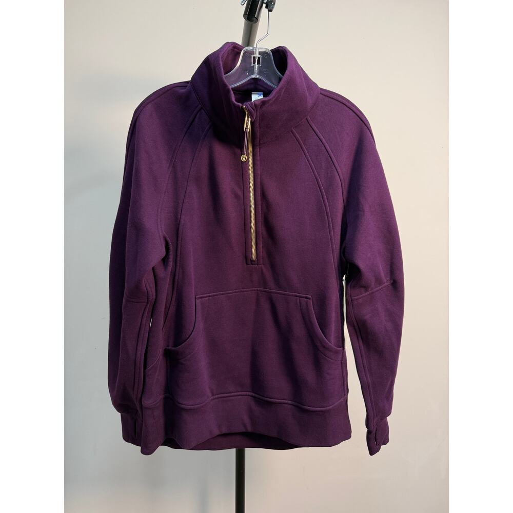 Lululemon Scuba Oversized Funnel Neck Half Zip Dramatic Magenta XS/S - Picture 2 of 7